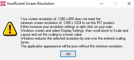 Screen Resolution Error